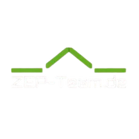 Grünes Logo mit dem Schriftzug „ZEP-Team.de“ und einer stilisierten grünen Dachlinie darüber.